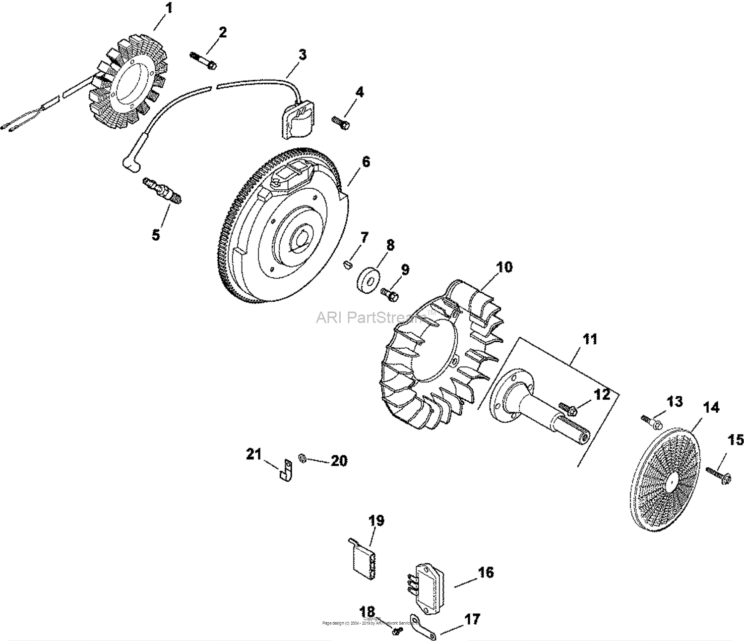 Kohler CH740-3126 TORO 25 HP (18.6 kW) Parts Diagram for Ignition ...