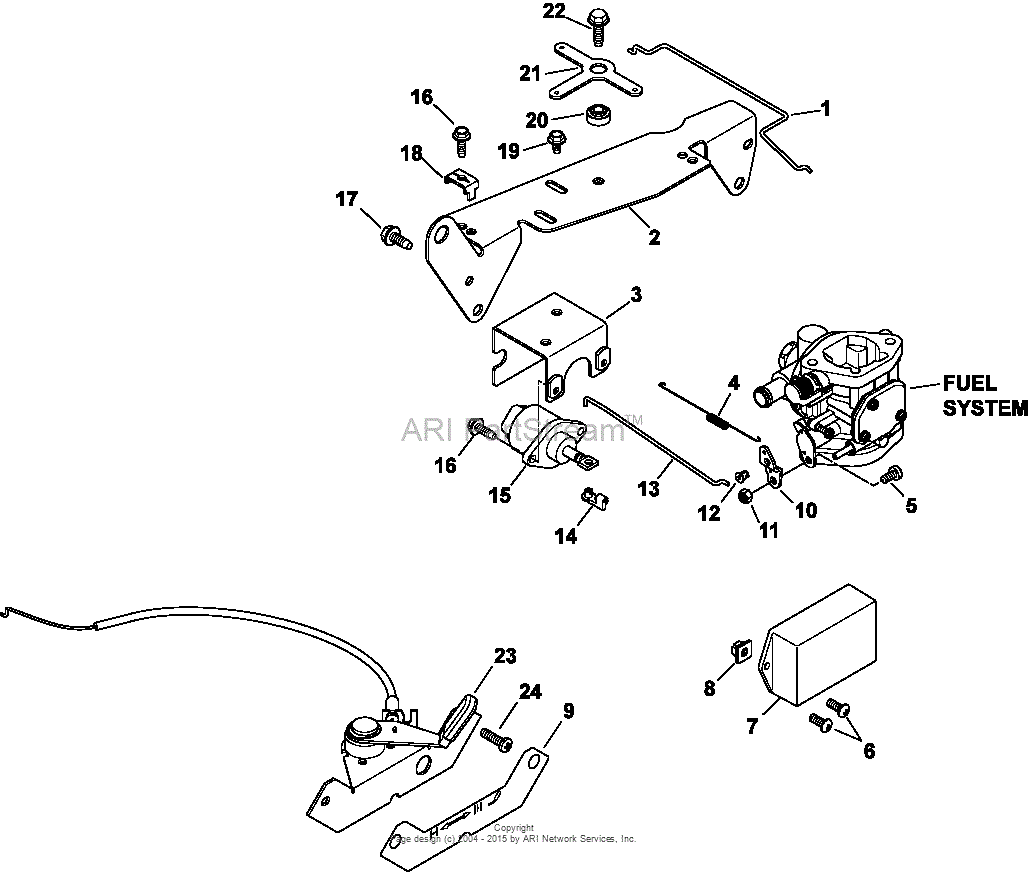 Kohler CH740-3183 GARDNER 25 HP (18.6 kW) Parts Diagram for Engine ...