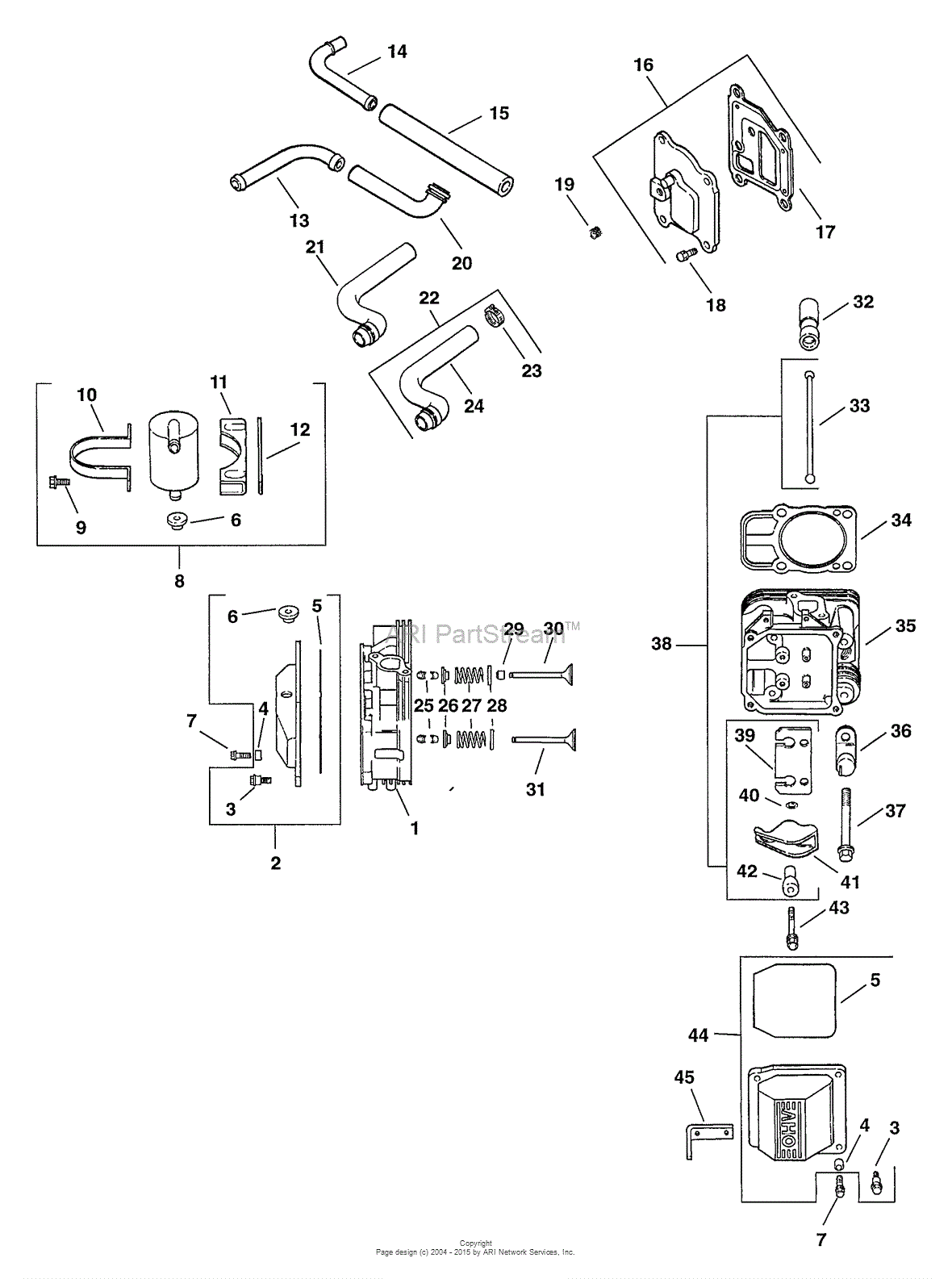 Kohler CV18-61526 TORO 18 HP (13.4 kW) Parts Diagram for ...