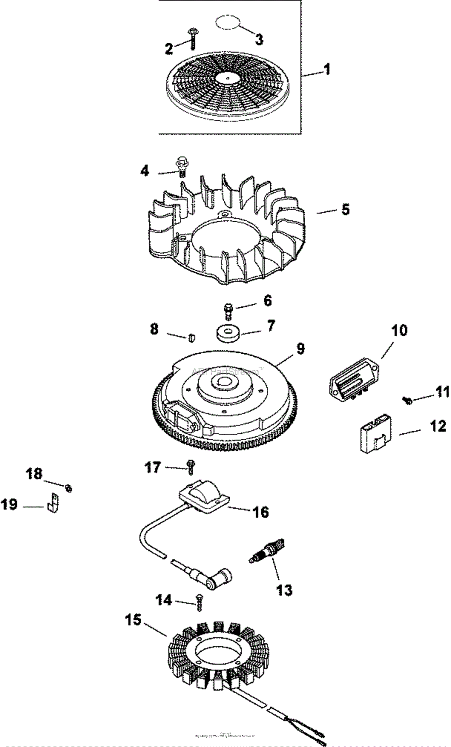 Kohler Cv23-75613 Ztr 23 Hp (17.2 Kw) Parts Diagram For Ignition 