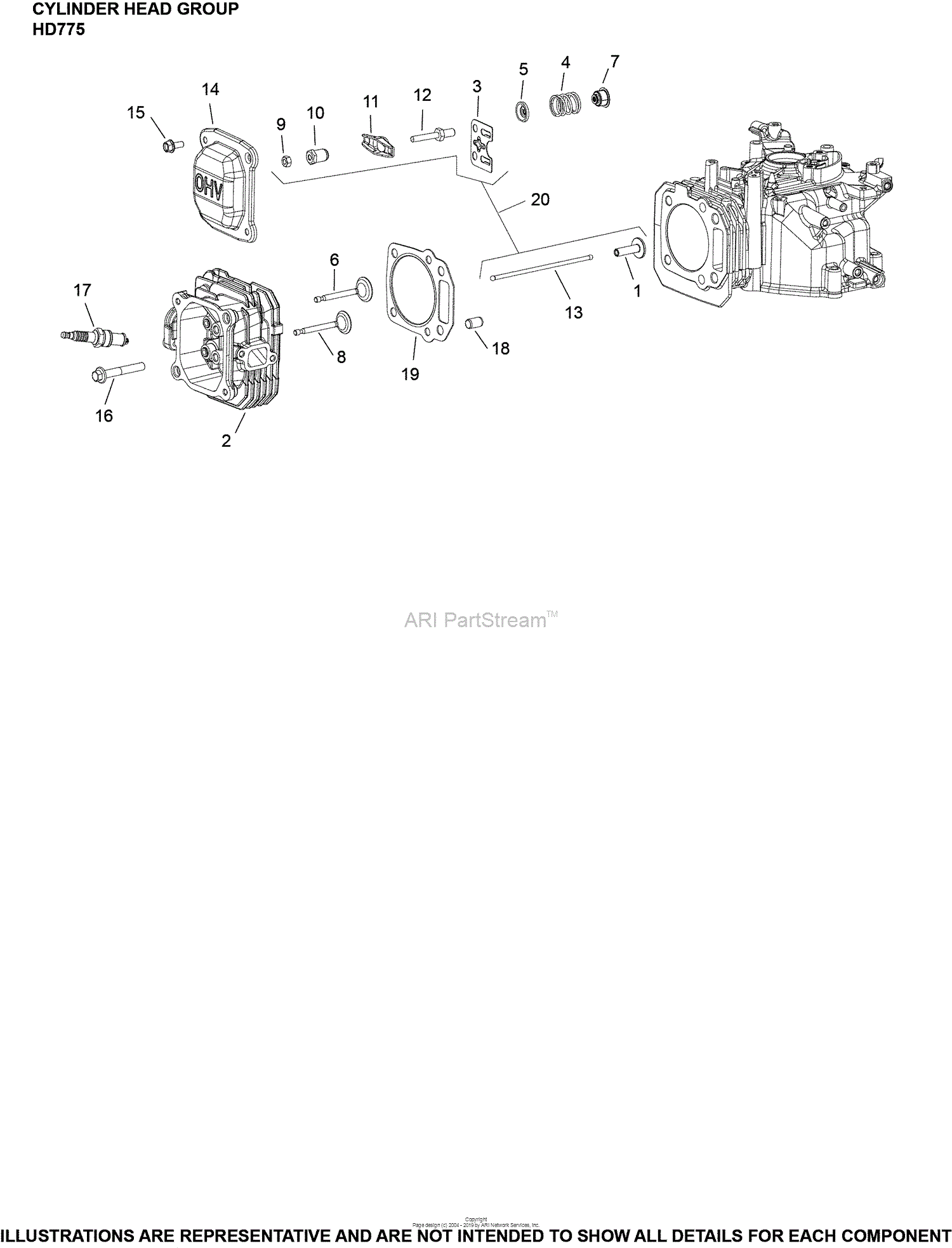 Kohler HD775 3018 Kohler HD Series Engine Made For 45 OFF