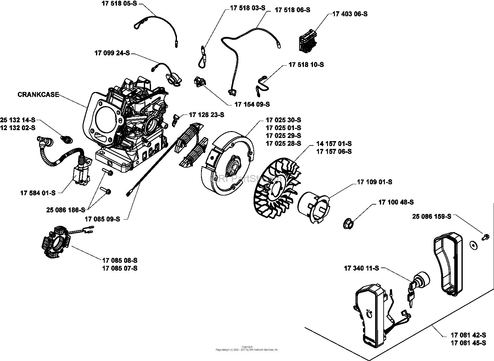 Kohler CH270-1017 BASIC GROSS POWER @ 4000 RPM 7 HP (5.2 kw) Parts ...