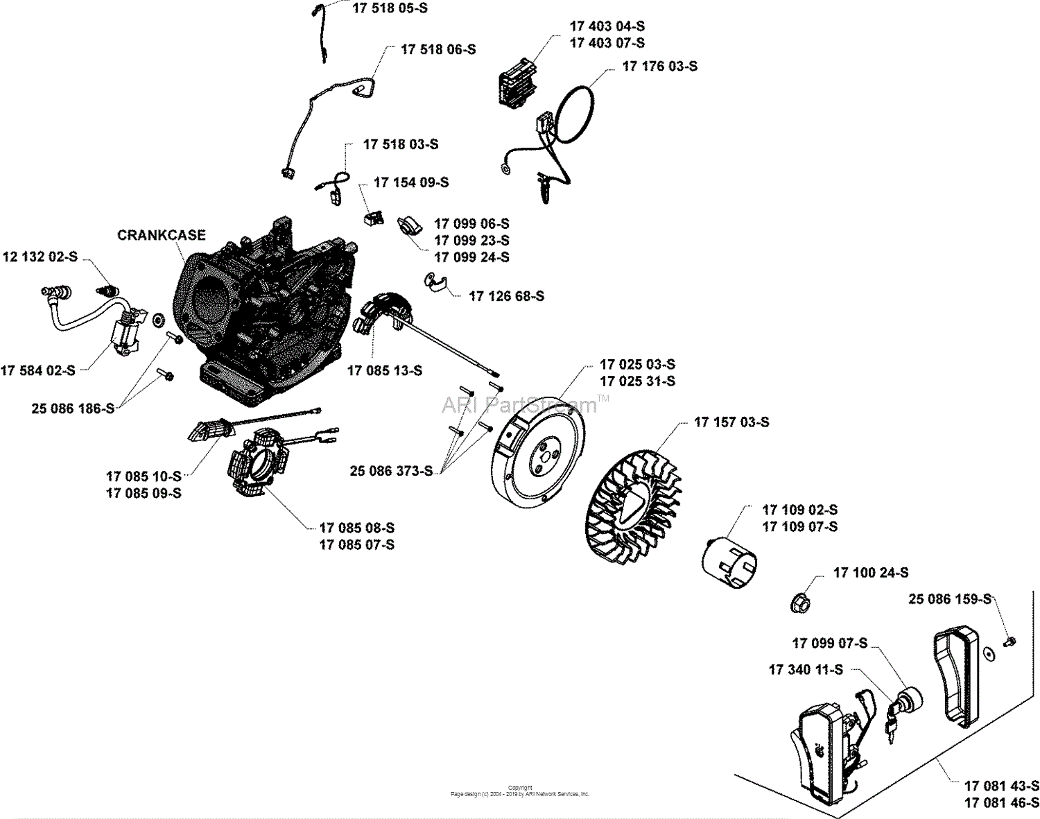 Kohler CH395-0108 BASIC GROSS POWER @ 4000 RPM 9.5 HP (7.1 kw) Parts