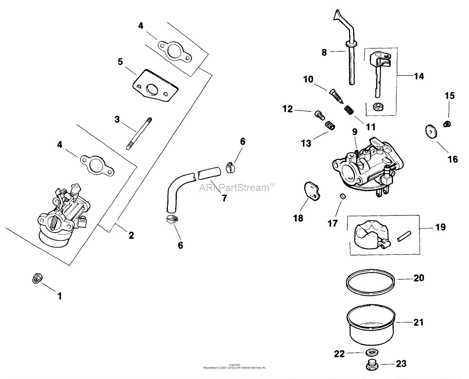 Kohler CH5-1503 BASIC 5 HP Parts Diagram for Fuel System - Carburetor 8 ...