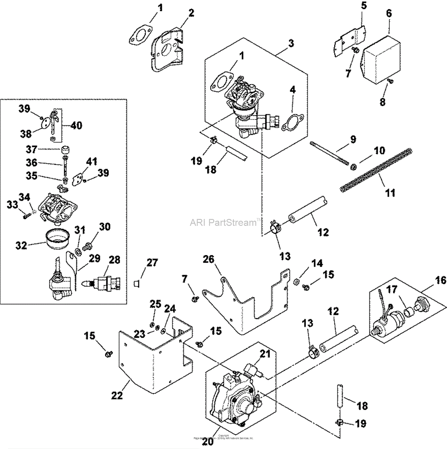 Kohler CV14-14106 BASIC 14 HP Parts Diagram for Fuel System 8-27-135