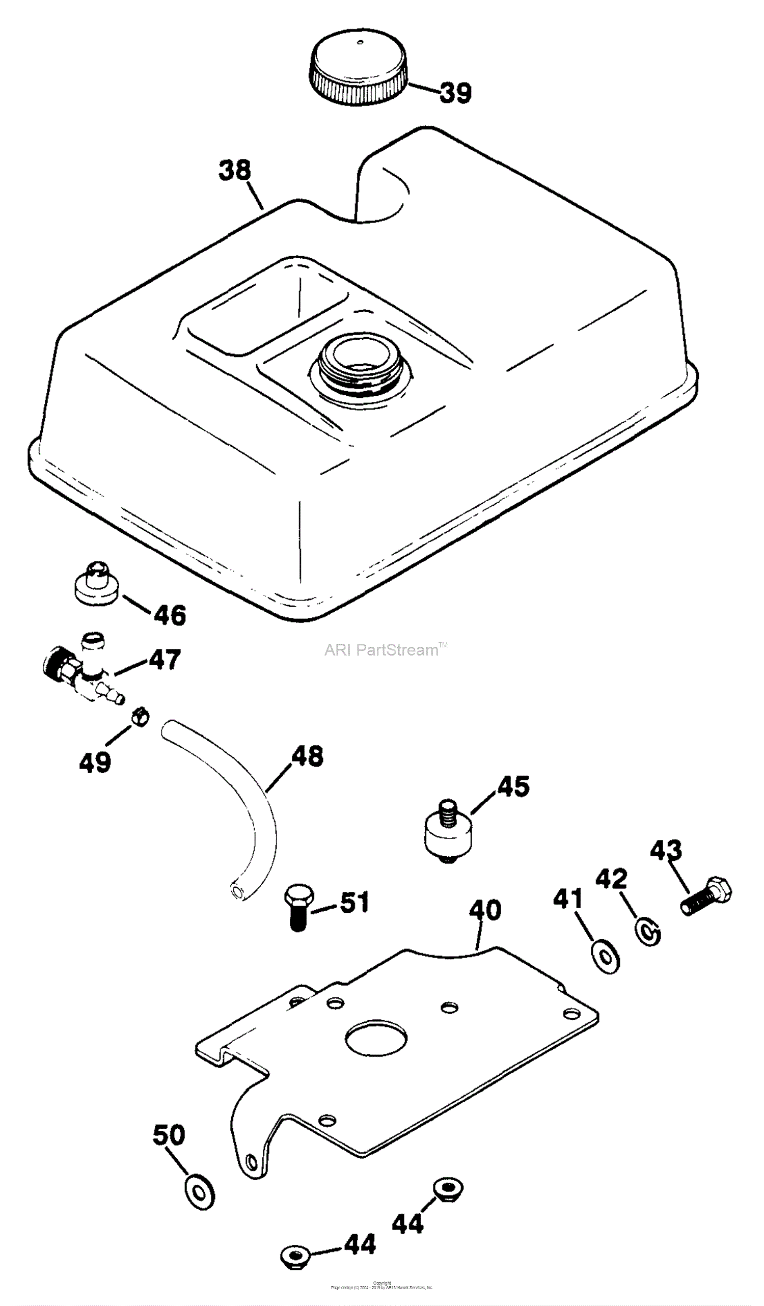 Kohler M8 301509 Basic 8 Hp 60 Kw Specs 301500 301627 Parts Diagram For Fuel Tank Top Tank 