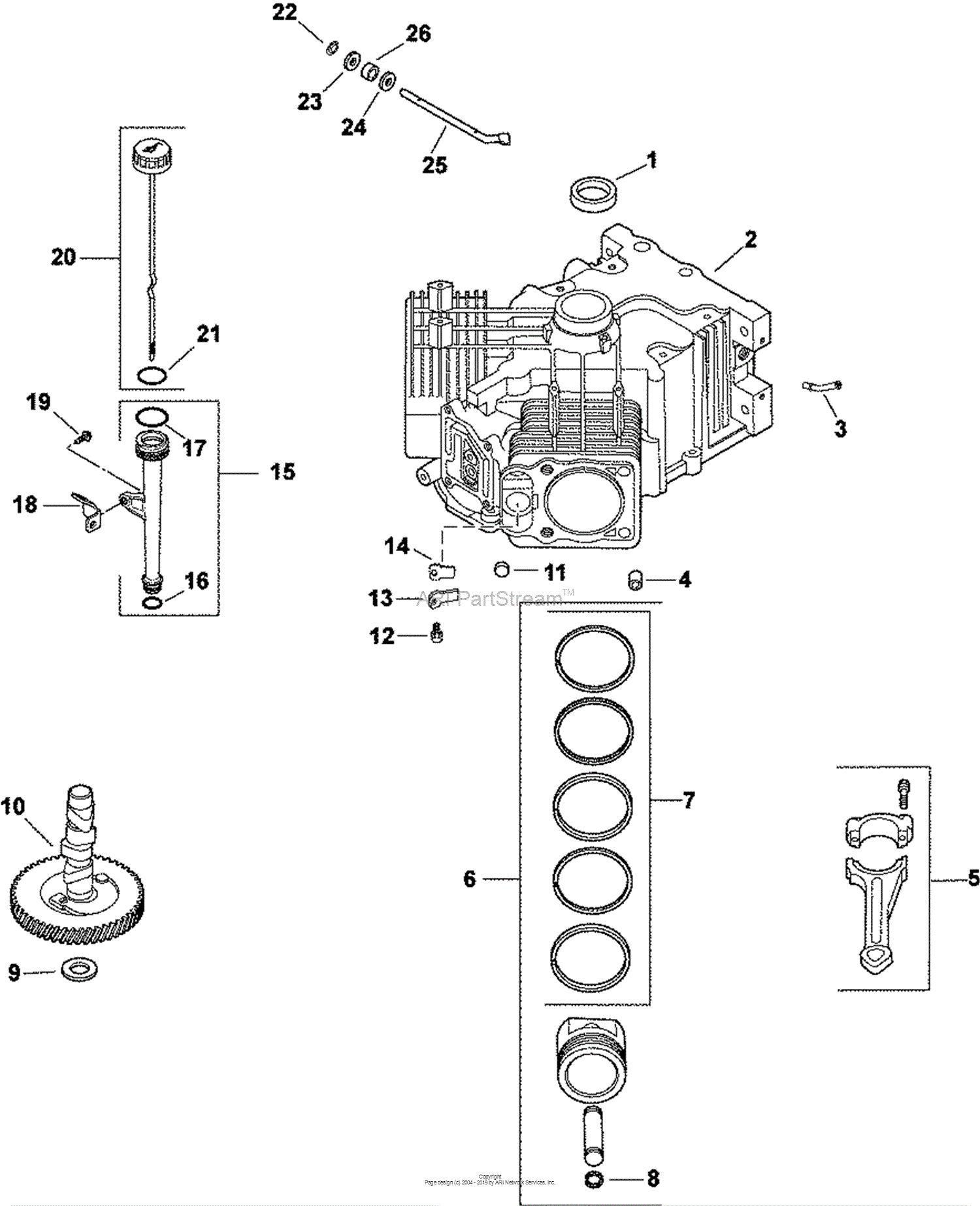 Kohler CV23-75569 JOHN DEERE 23 HP (17.2 kW) Parts Diagram for ...