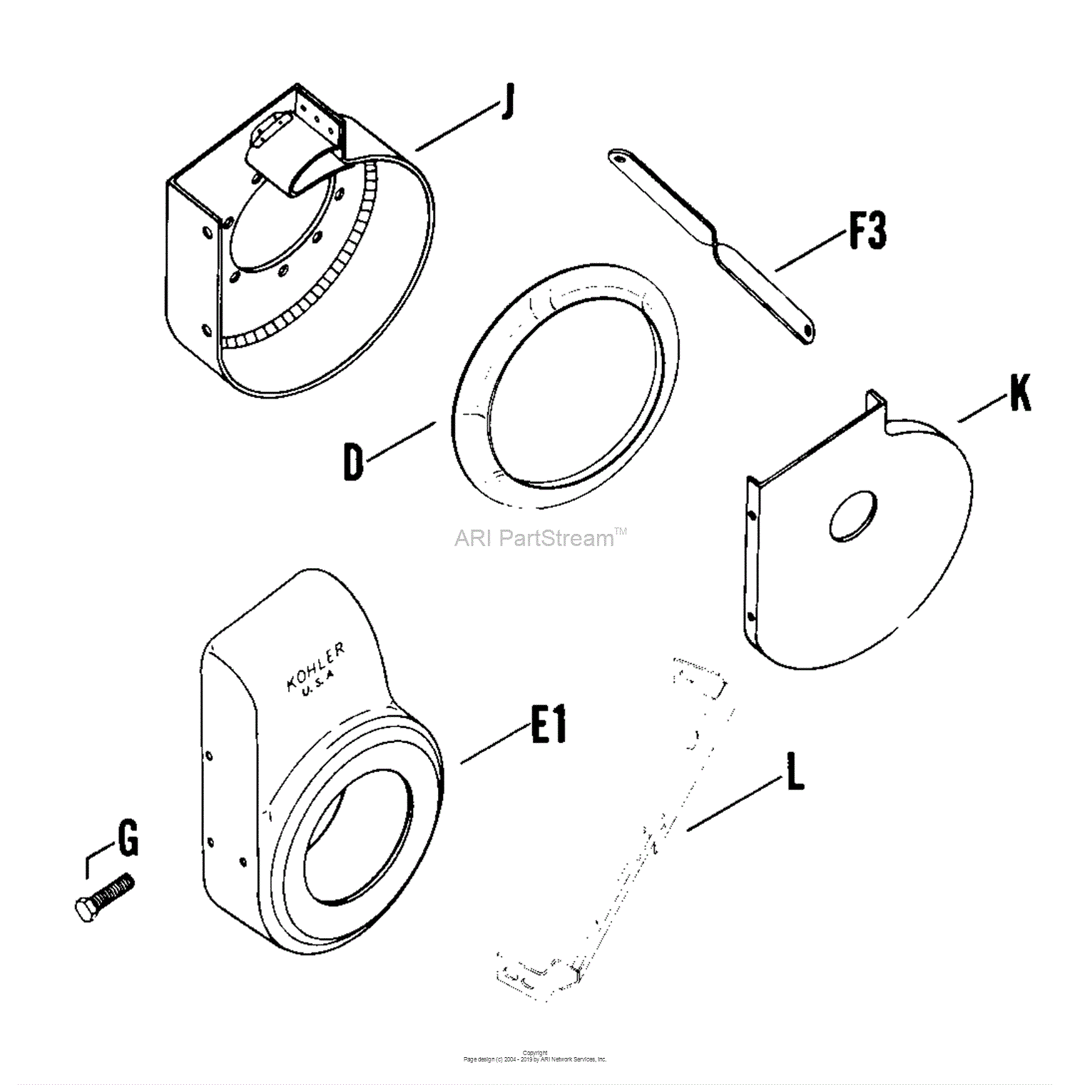 Kohler K241 46827 Lincoln Electric 10 Hp 75 Kw Specs 4600 46858 Parts Diagram For Baffles And 0361