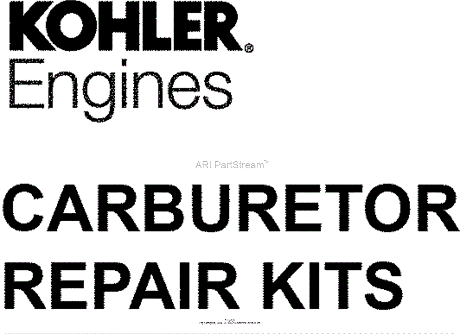 Kohler CH750-3077 CPT 27 HP (20.1 kW) Parts Diagram for Carburetor