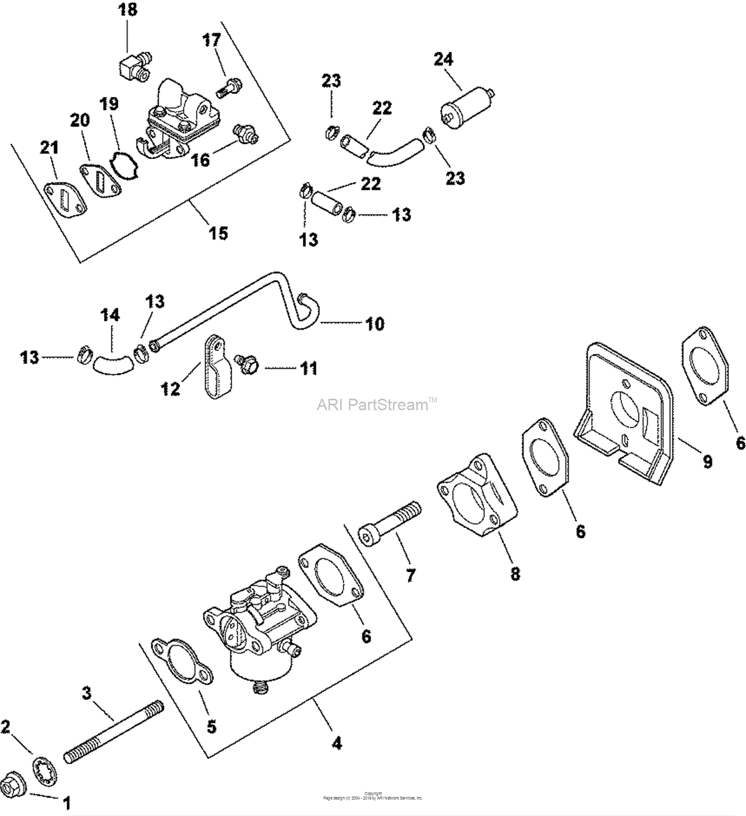 Kohler CH16-45509 CUB CADET 16 HP (11.9 kW) Parts Diagram for Fuel