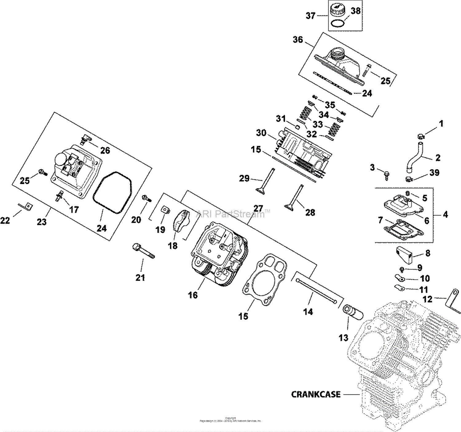 Kohler CH2376640 DITCH WITCH 23 HP (17.2 KW) Parts Diagram for