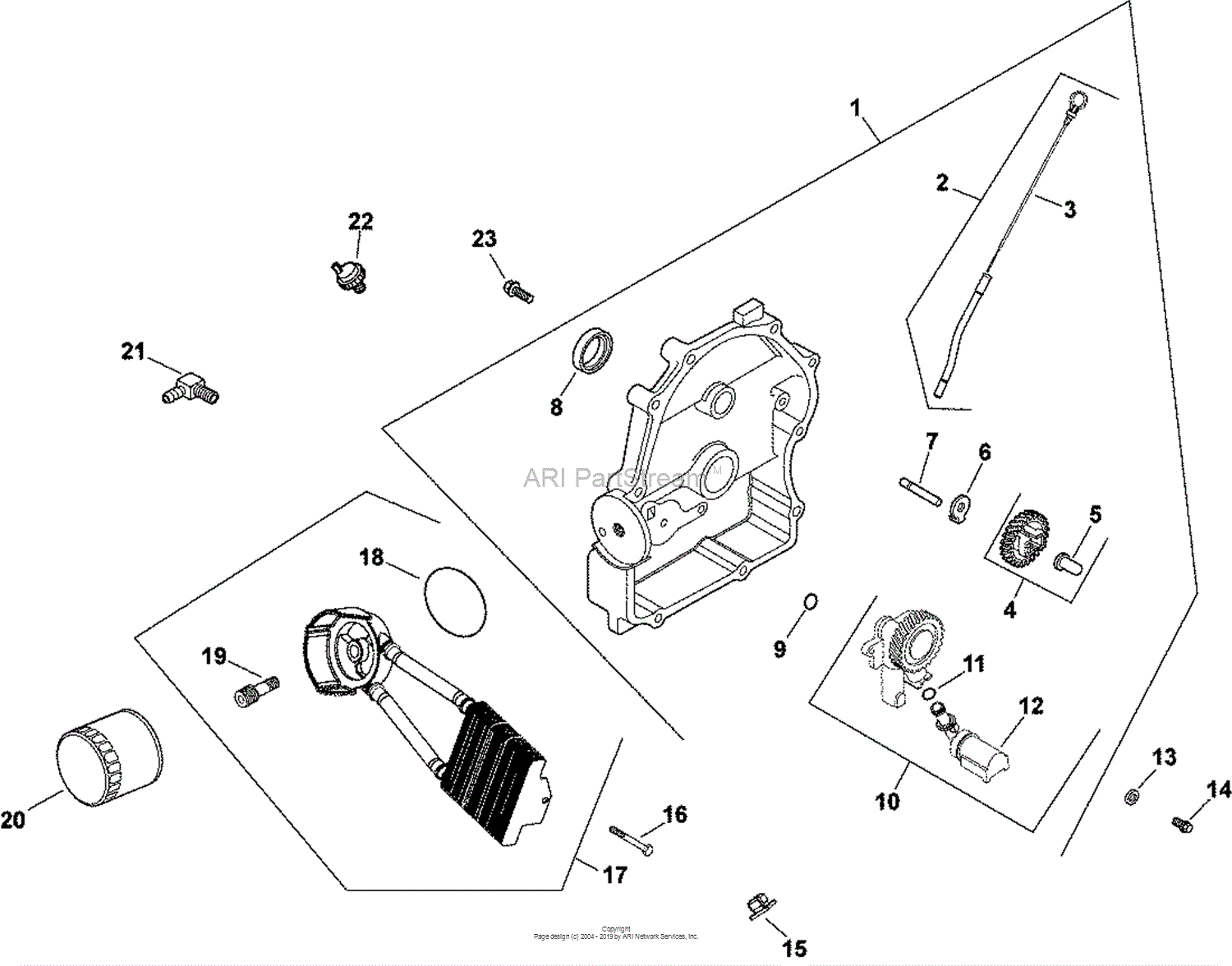 Kohler Ch25-68606 Exmark Mfg. 25 Hp (18.61 Kw) Parts Diagram For 