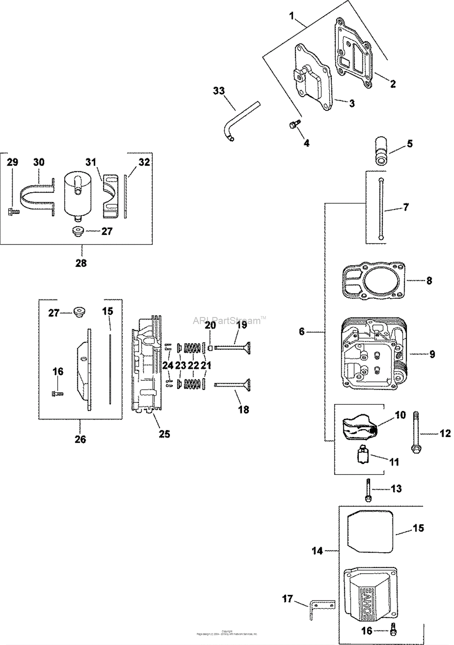 Kohler CV23-75562 FERRIS INDUSTRIES 23 HP (17.2 kW) Parts Diagram for ...