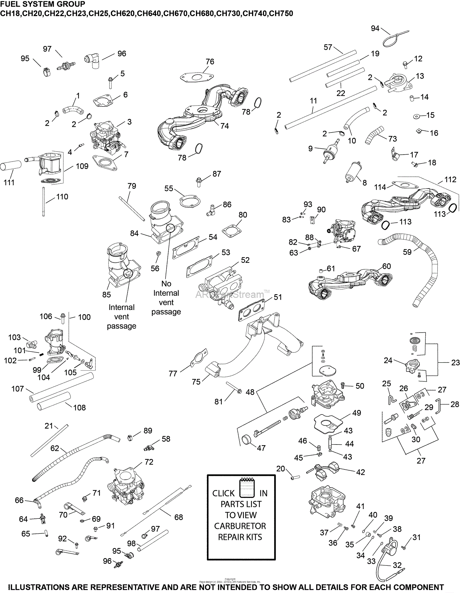 Kohler CH680-3123 GARDNER BUFFALO TURBINE BLOWER Parts Diagram for Fuel ...