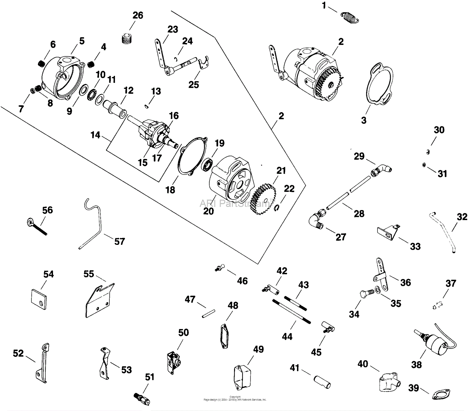 Kohler K532 53180 John Deere 20 Hp 149kw Specs 53100 53186 Parts Diagram For Governor 0217009122 5352