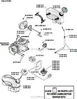 Kohler XT149-0311 HUSQVARNA Parts Diagram for Fuel System kohler xt 7 engine electrical diagram 