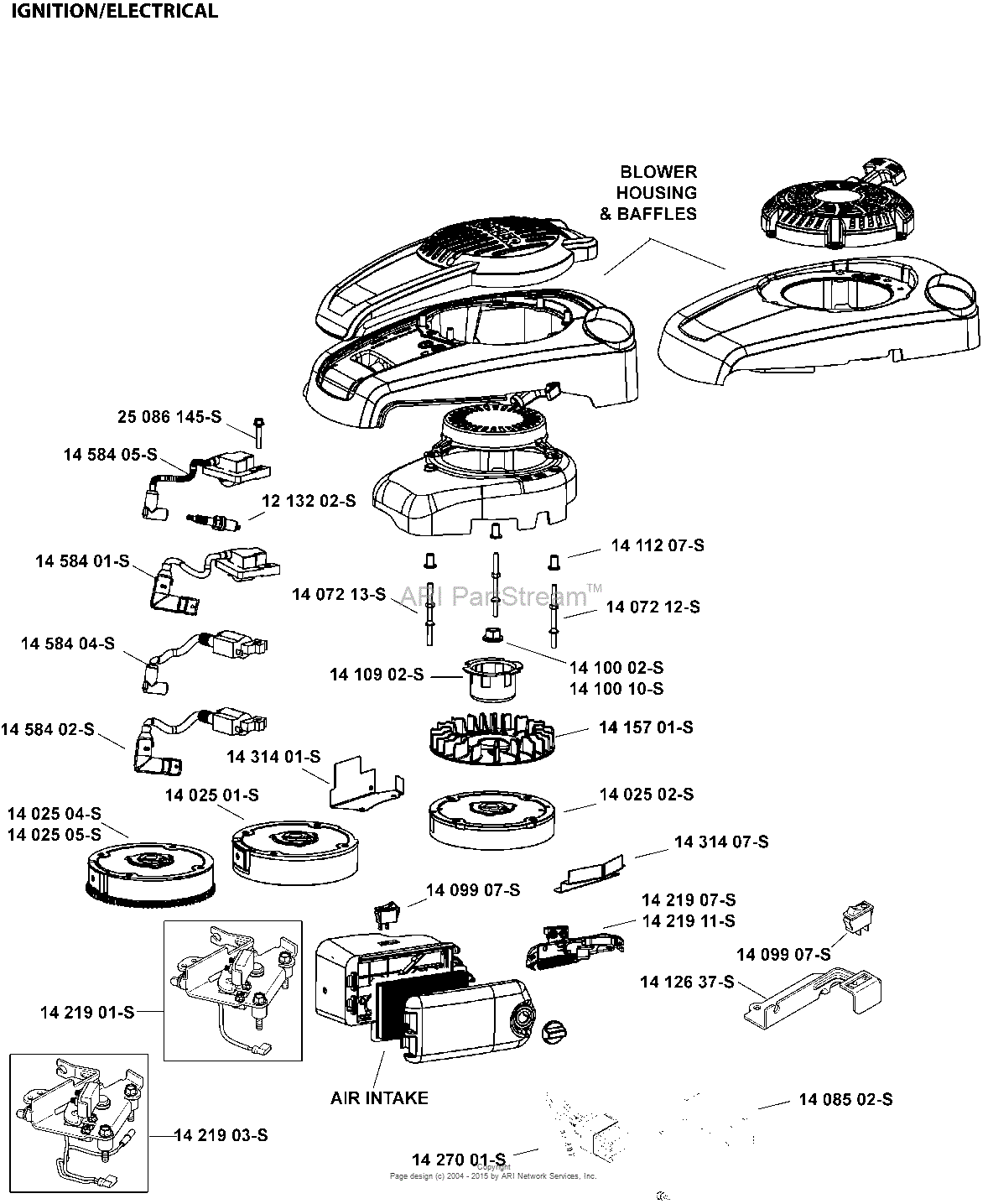 Kohler XT173-0028 TORO 8.0 ft lbs Gross Torque Parts Diagram for