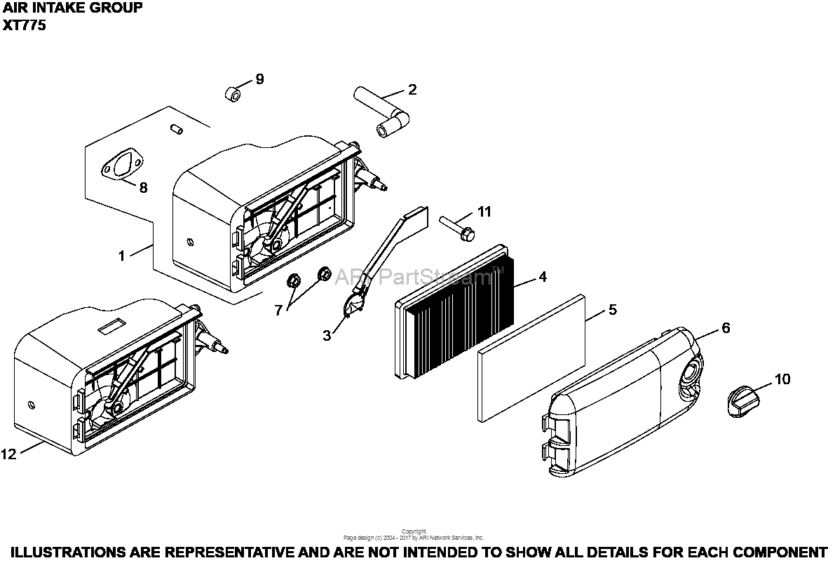 Kohler XT775-2036 MTD 7.75 (10.5) ft lbs Gross Torque ... small engine cylinder head diagram 