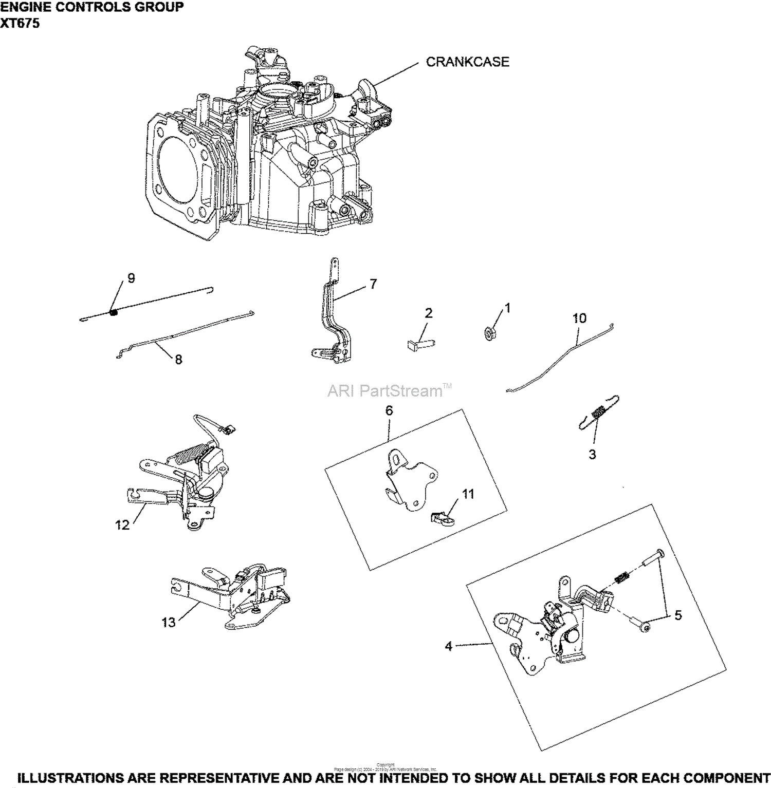 Kohler XT6752070 TORO 6.75 (9.2) ft lbs Gross Torque Parts Diagram for