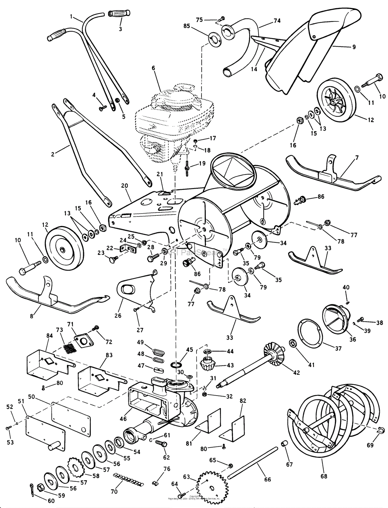 Lawn-Boy 5210, Lawnmower, 1959 (SN 900000001-999999999) Parts Diagram ...