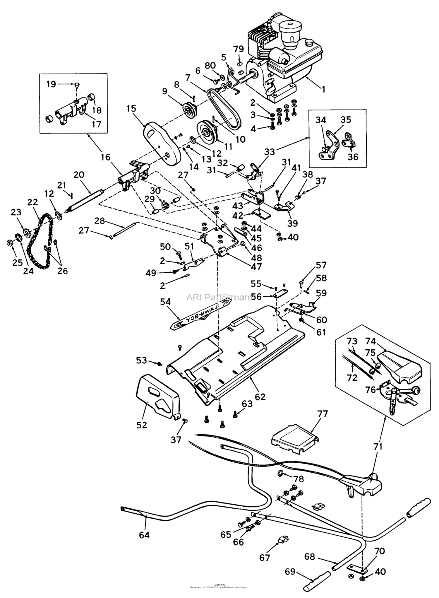 Lawn-Boy 6210, Lawnmower, 1959 (SN 900000001-999999999) Parts Diagram ...