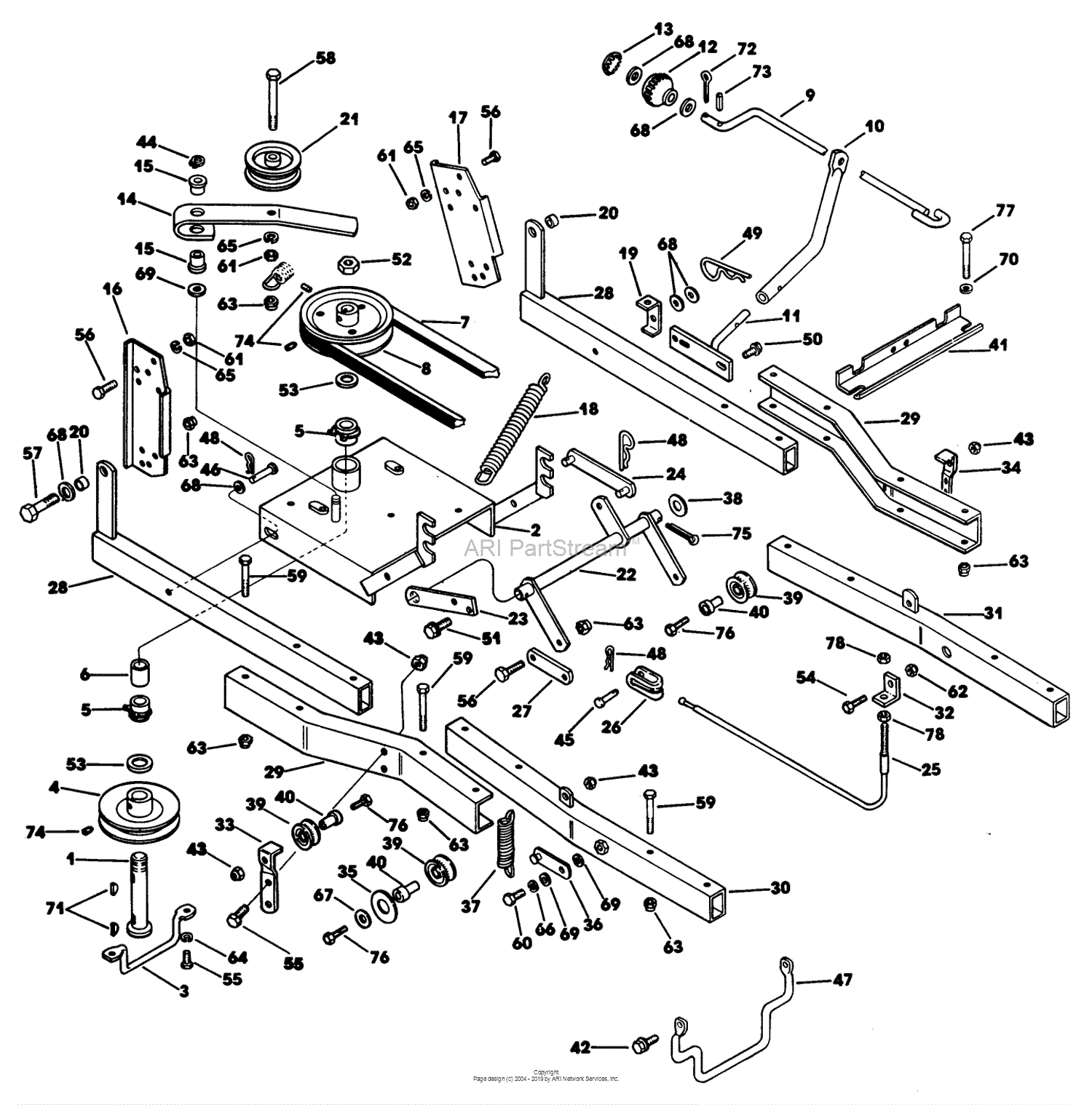 Lawn-Boy 63673, Dethatcher, 1988 (SN 800000001-899999999) Parts Diagram ...