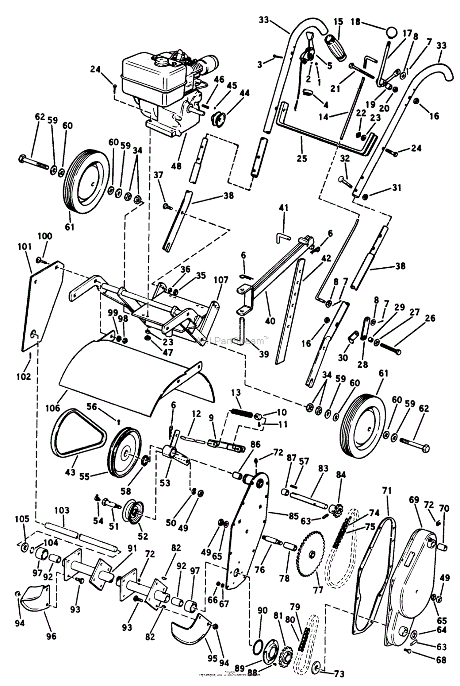 Lawn-Boy 5250, Lawnmower, 1960 (SN 000000001-099999999) Parts Diagram ...