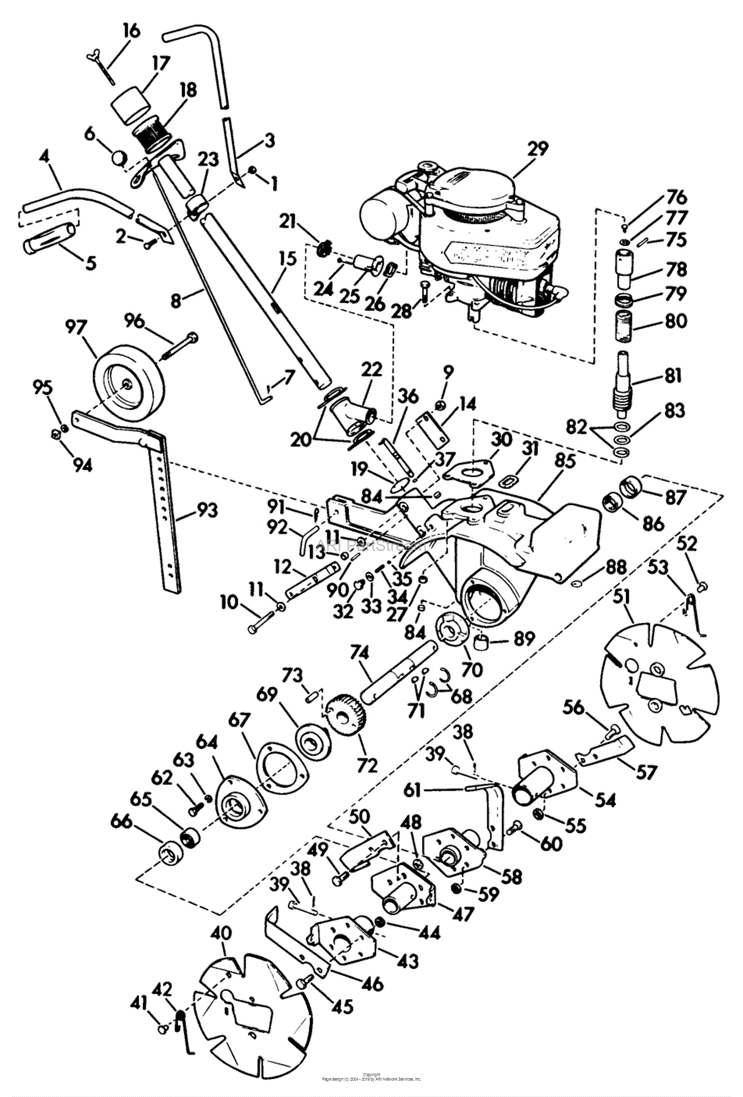 Lawn-Boy 3050, Lawnmower, 1960 (SN 000000001-099999999) Parts Diagram ...