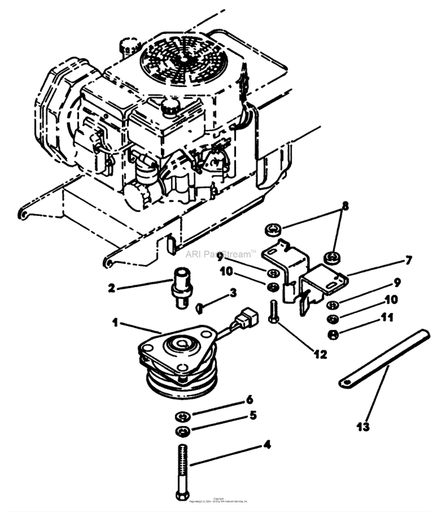 Lawn-Boy 52153, YT12.5 Yard Tractor, 1991 (SN K00000001-K99999999 ...