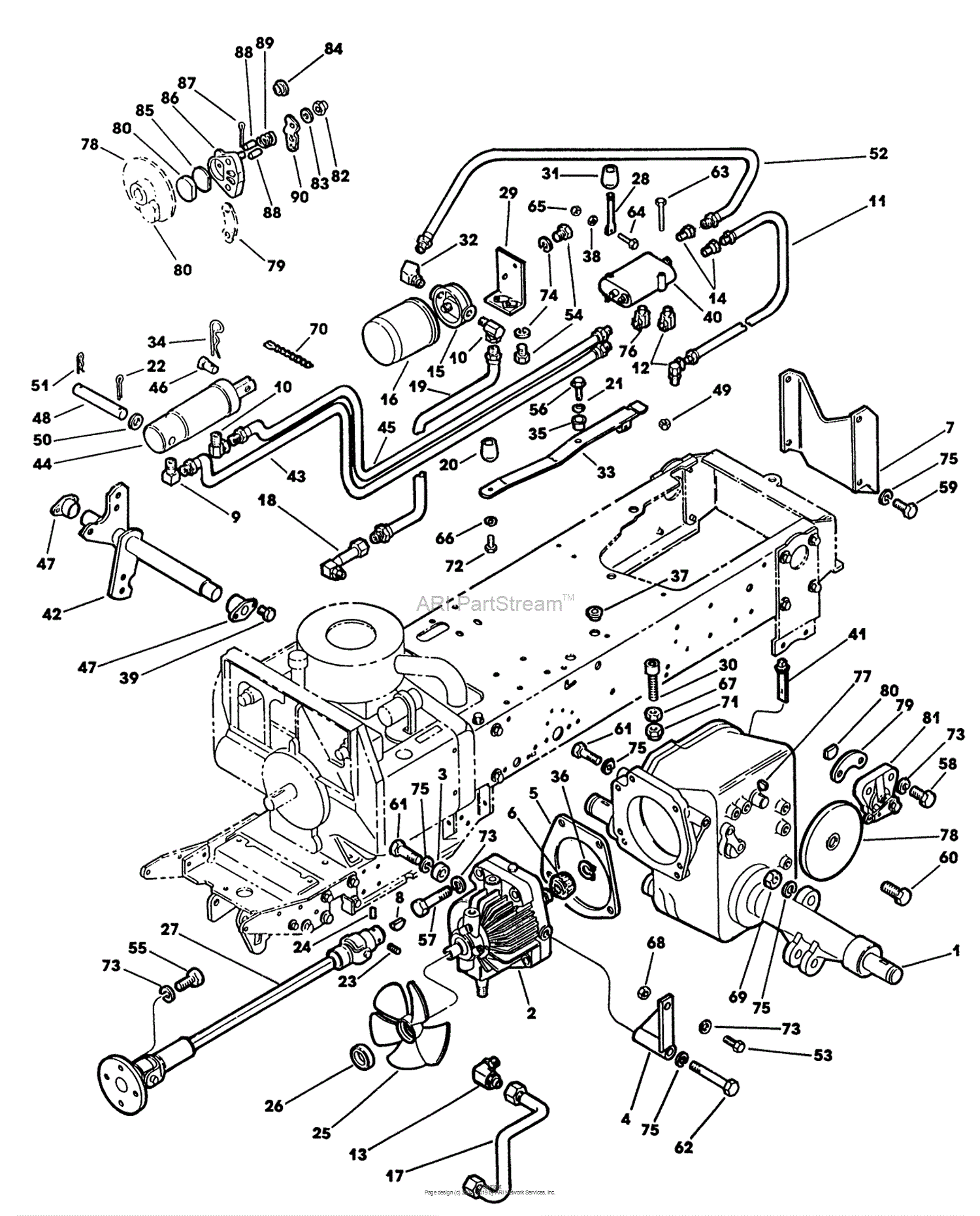Lawn-Boy 53084, GT18H Garden Tractor, 1991 (SN K00000001-K99999999 ...