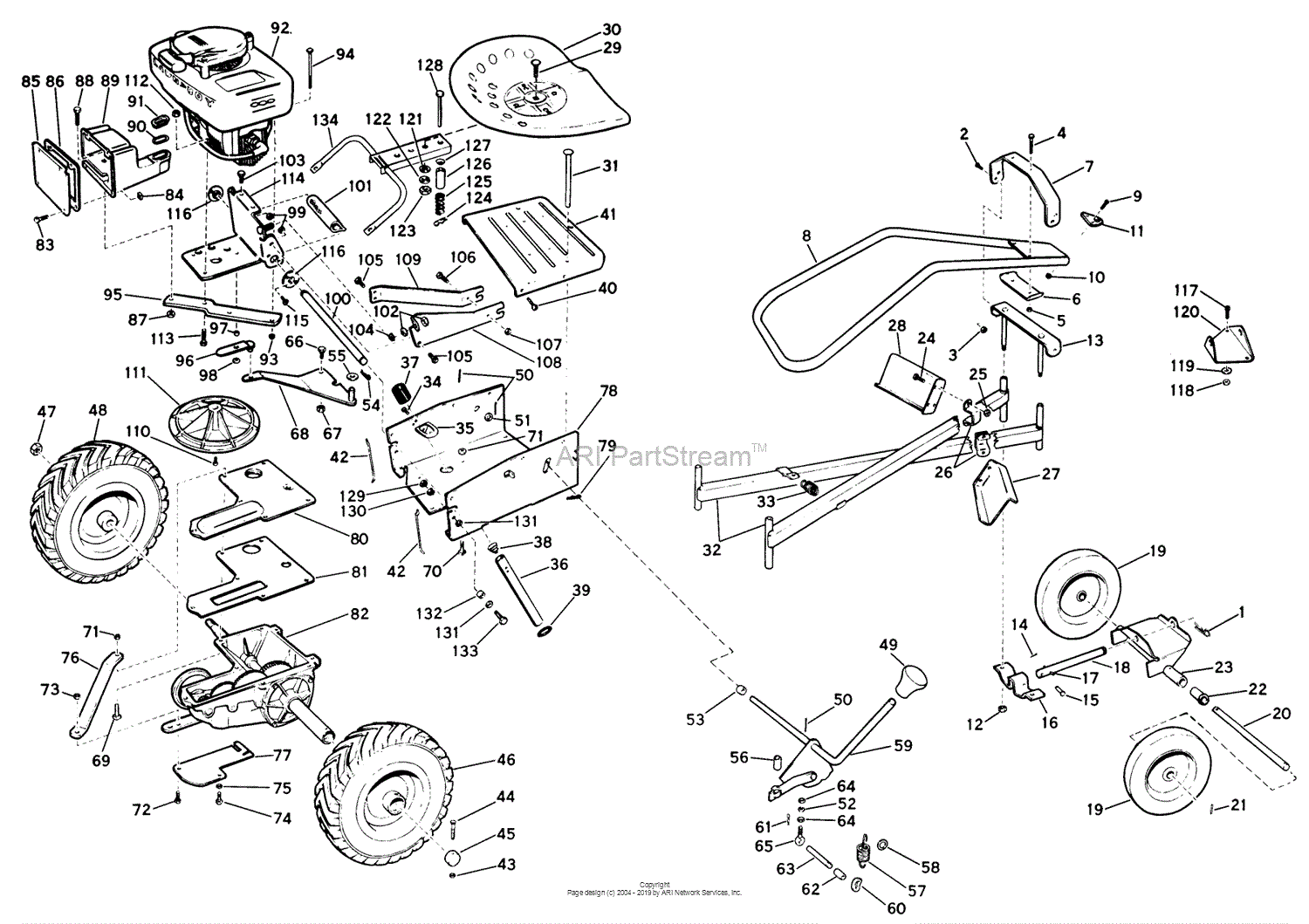 Lawn-Boy 7251, Lawnmower, 1962 (SN 200000001-299999999) Parts Diagram ...