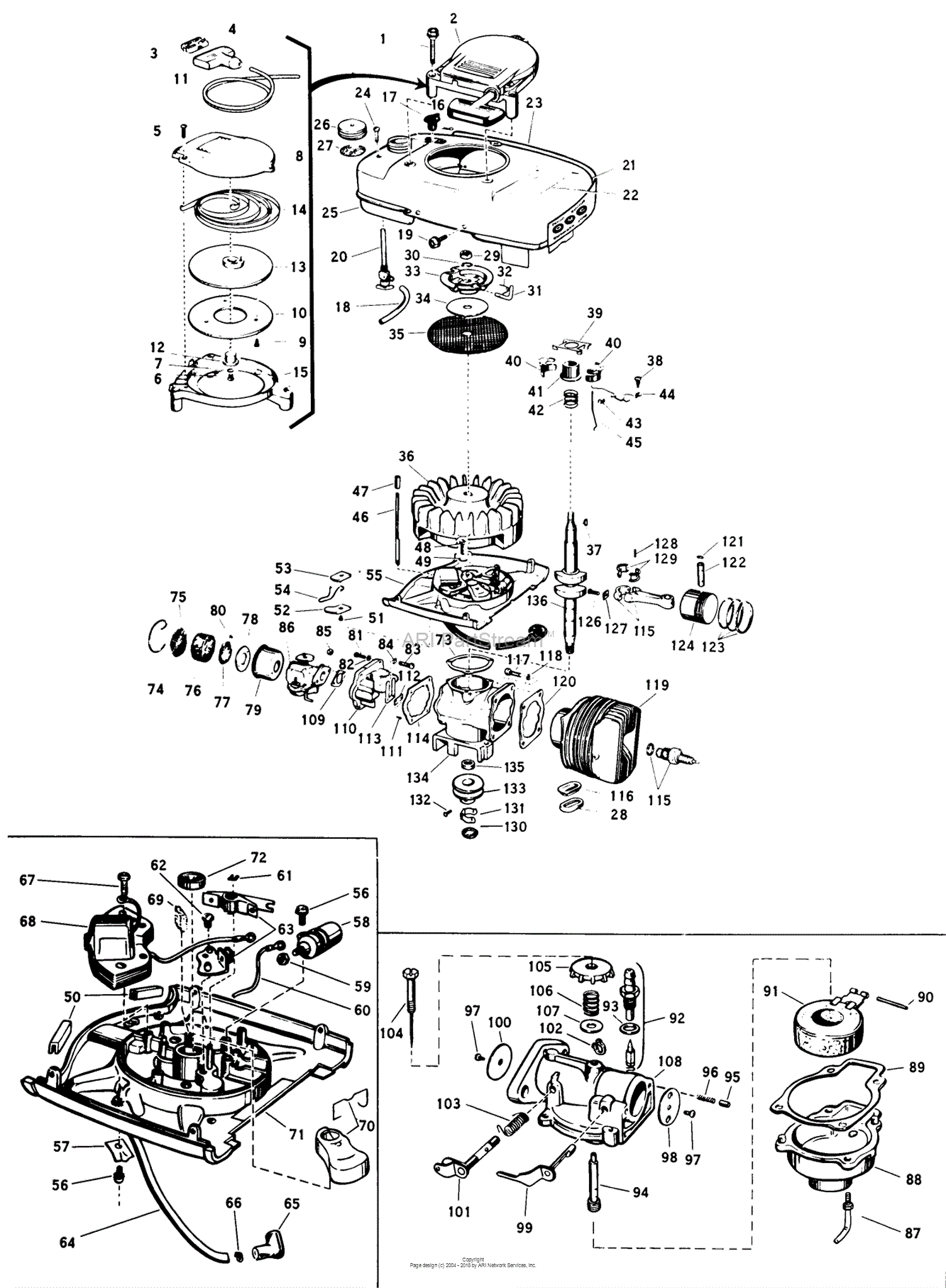 Lawn-Boy 7251, Lawnmower, 1962 (SN 200000001-299999999) Parts Diagram ...