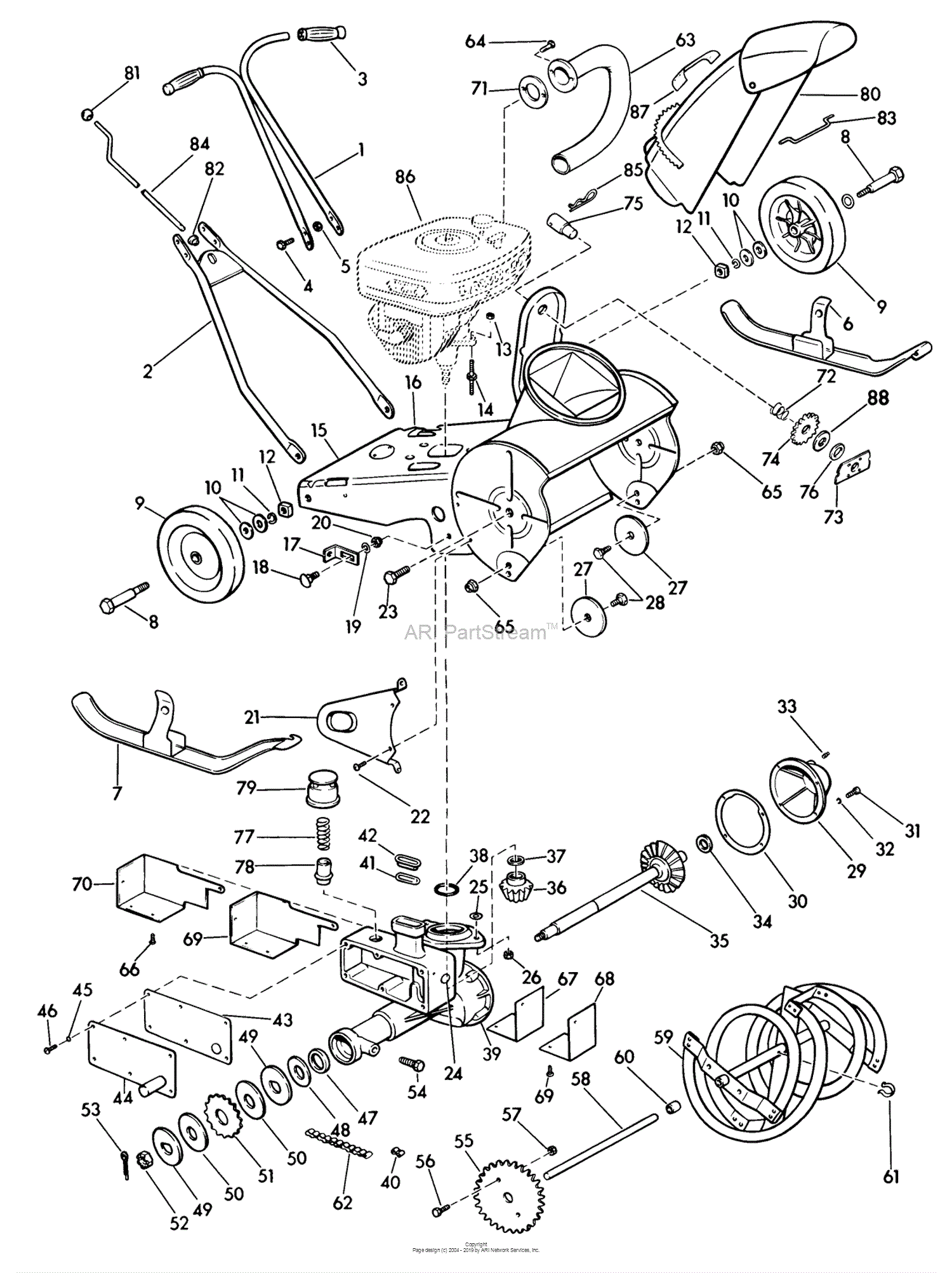 Lawn-Boy 1011, Edger/Trimmer, 1964 (SN 400000001-499999999) Parts ...