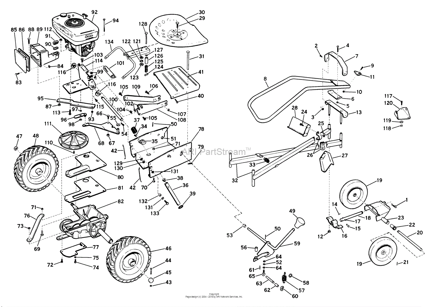 Lawn-Boy 7252, Lawnmower, 1964 (SN 400000001-499999999) Parts Diagram ...