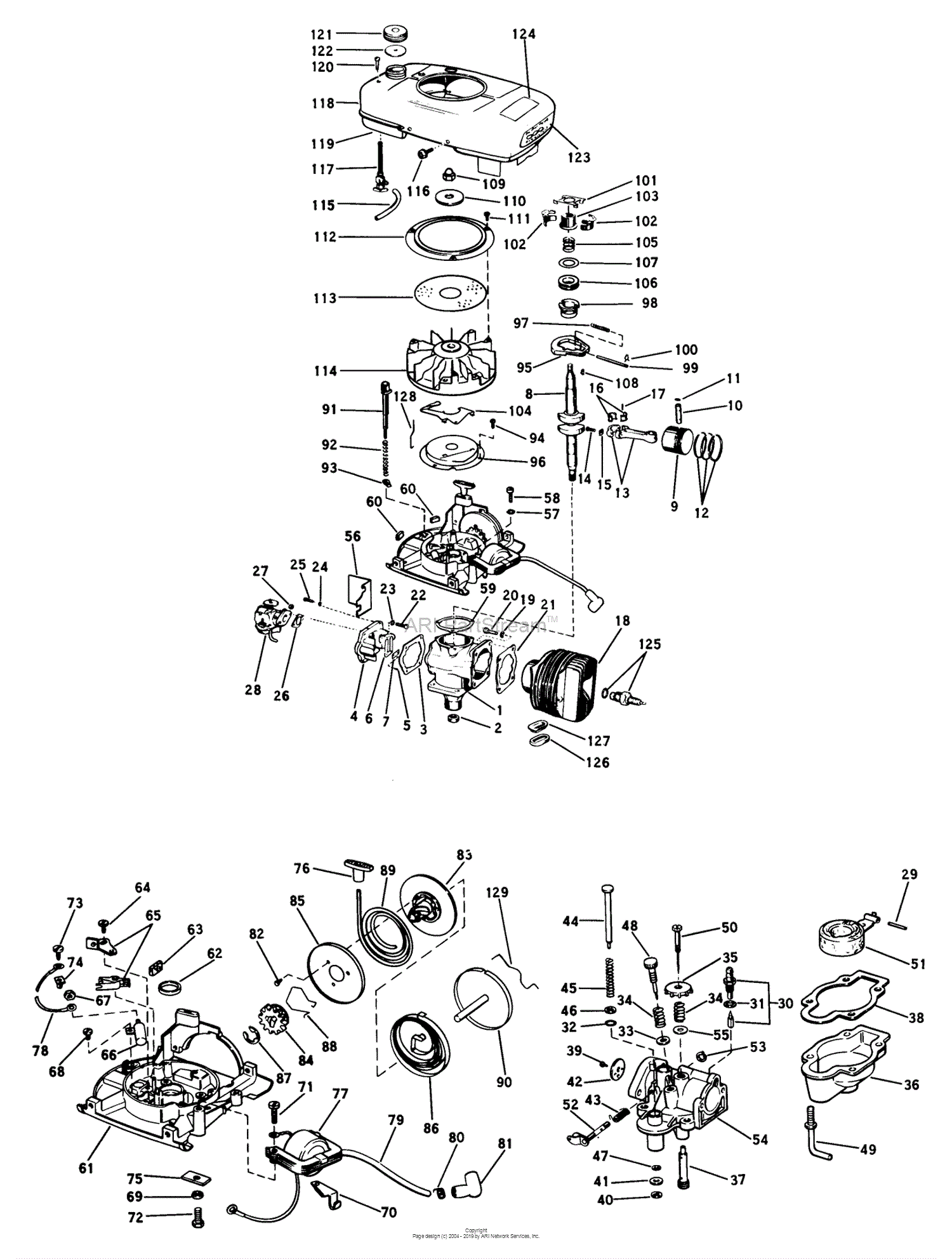 Lawn-Boy 5231, Lawnmower, 1963 (SN 300000001-399999999) Parts Diagram ...