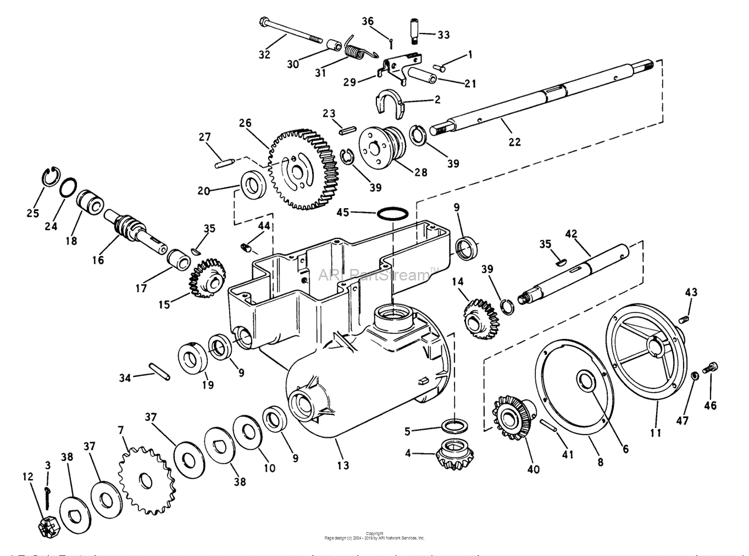 Lawn-boy 9213, Loafer Riding Unit, 1965 (sn 500000001-599999999) Parts 