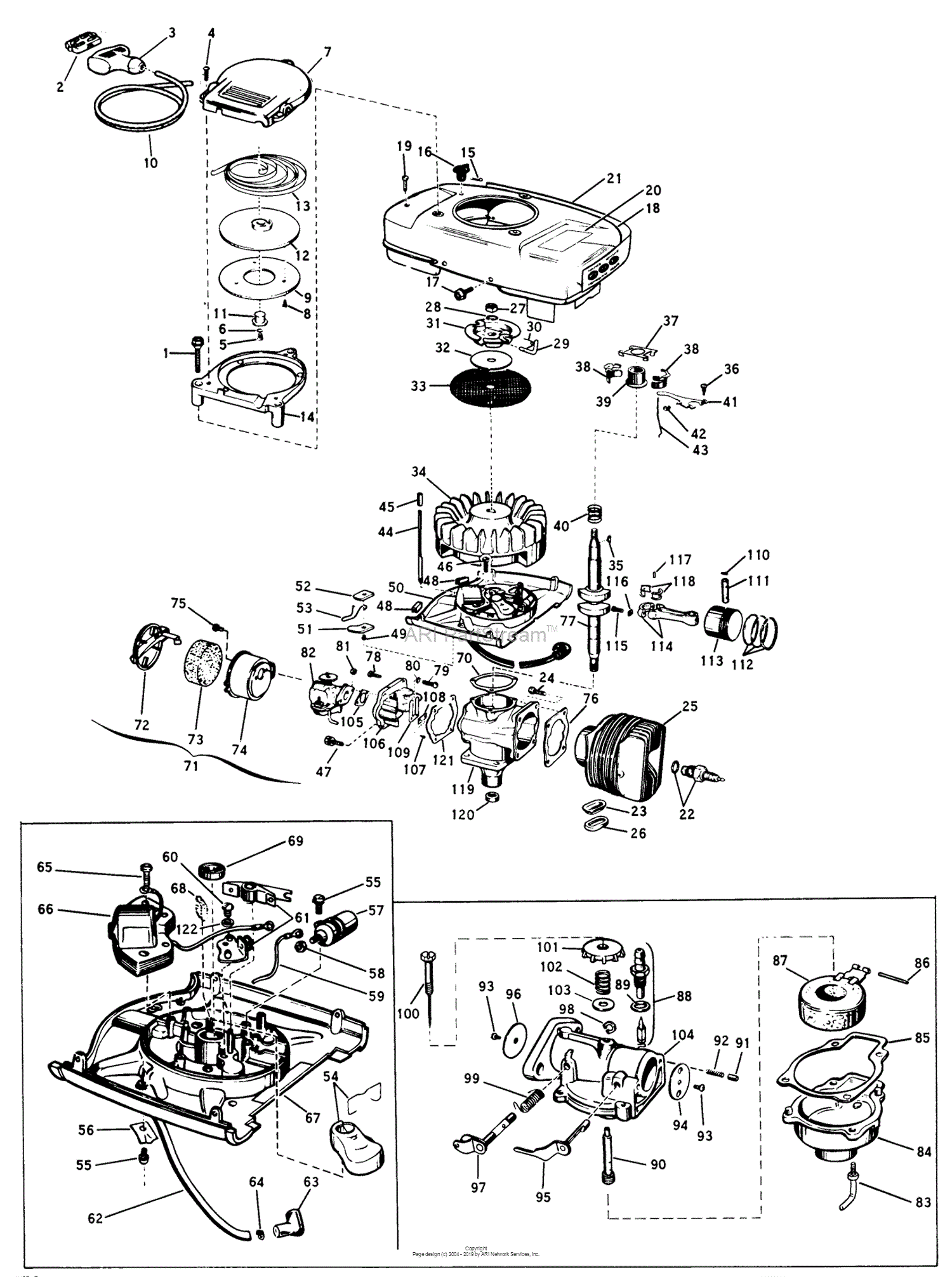 Lawn-Boy 3052, Lawnmower, 1965 (SN 5000001-5999999) Parts Diagram for ...