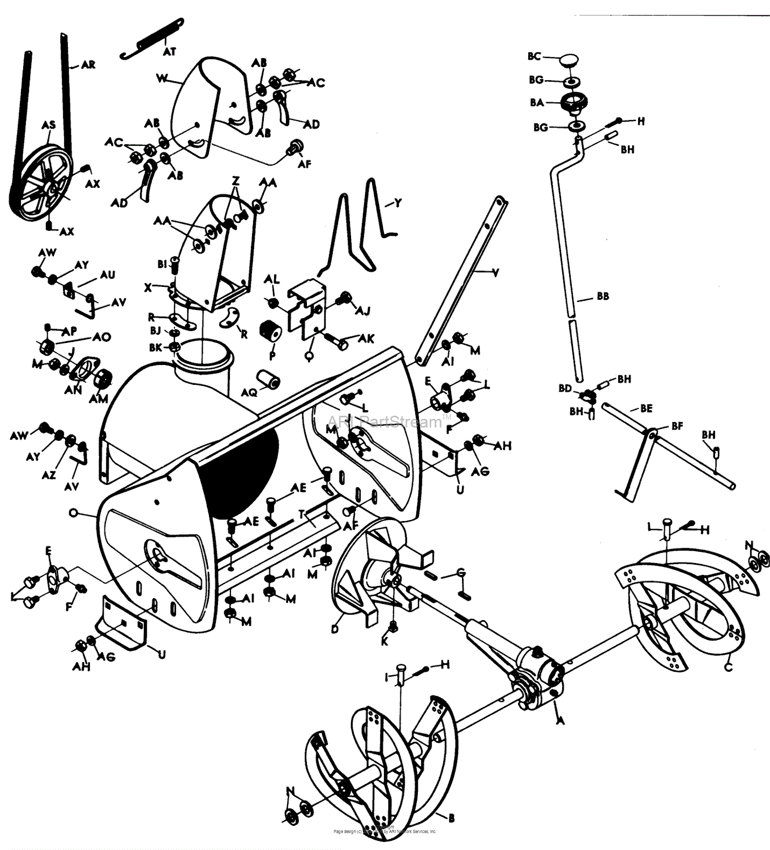 Lawn-Boy 2680B, 826 Snowthrower, 1974 (SN 400000001-499999999) Parts ...