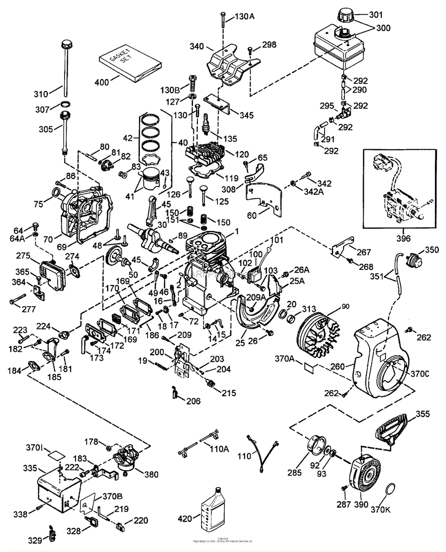 Lawn-Boy 28230, 522R Snowthrower, 1999 (SN 9900001-9999999) Parts ...