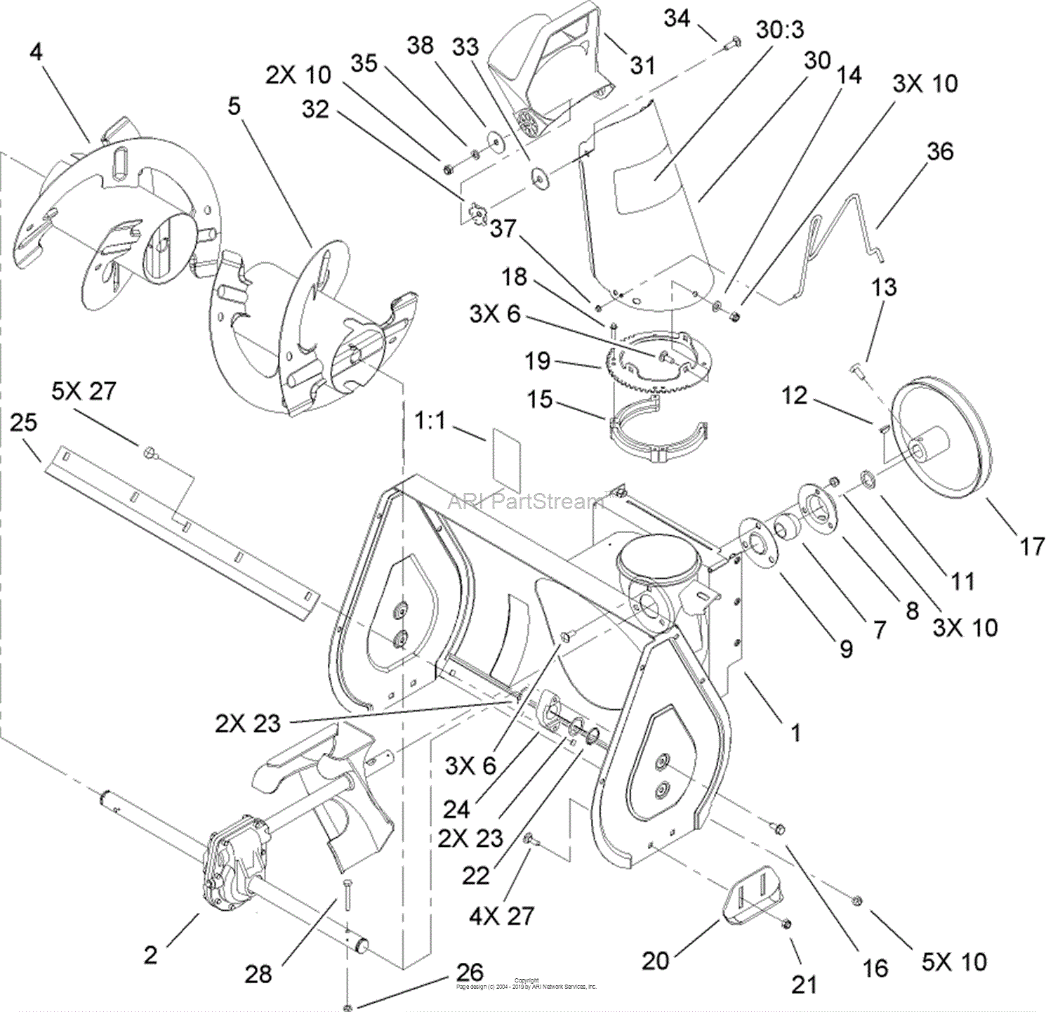 Lawn-Boy 28232, 824E Snowthrower, 2000 (SN 200000001-200999999) Parts ...