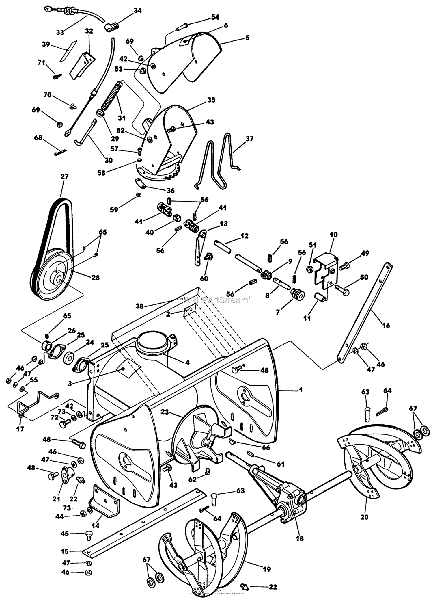 Lawn-Boy 55379, ST320 Snowthrower, 1990 (SN J00000001-J99999999) Parts ...