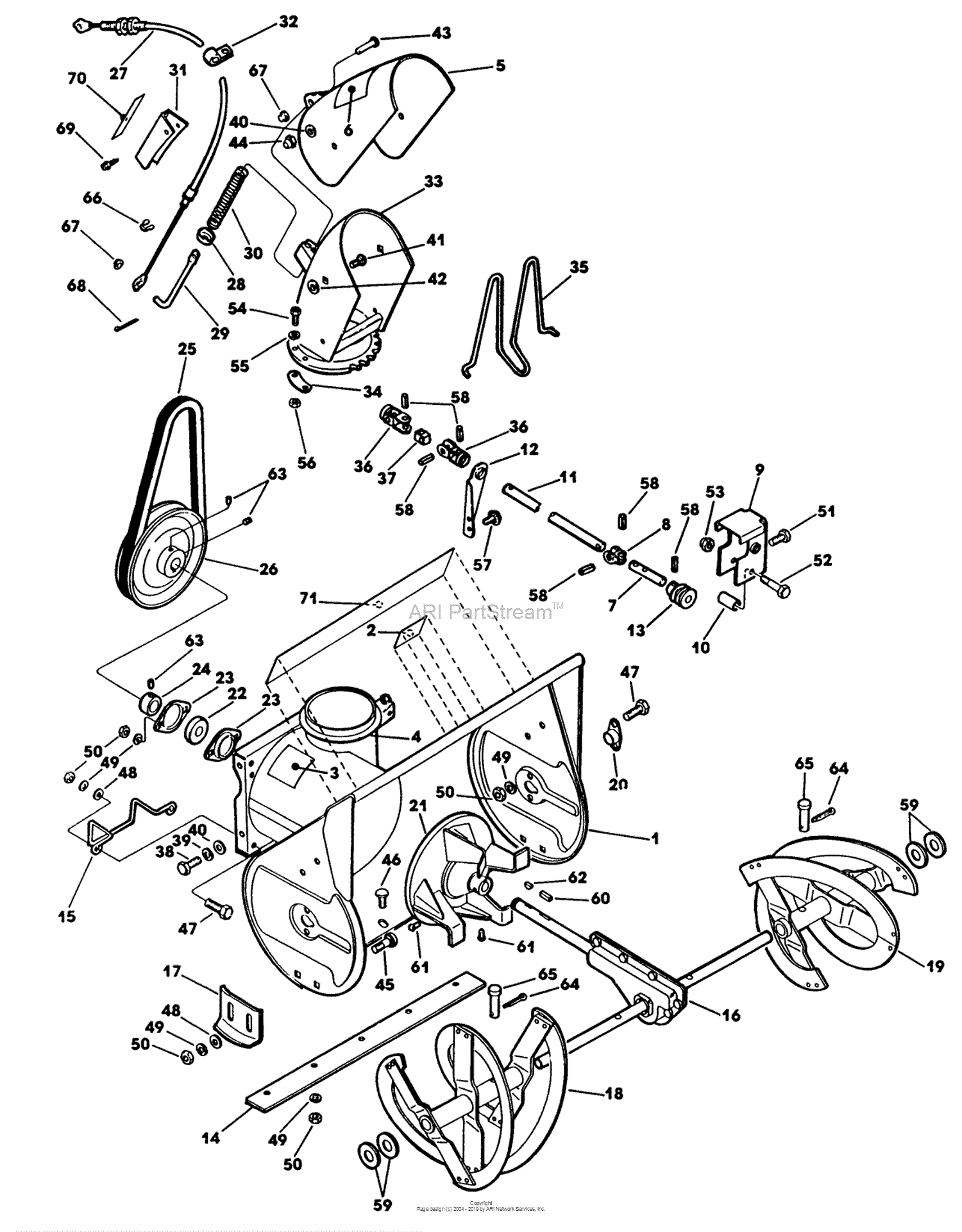 Lawn-Boy 55380, ST320E Snowthrower, 1990 (SN J00000001-J99999999) Parts ...