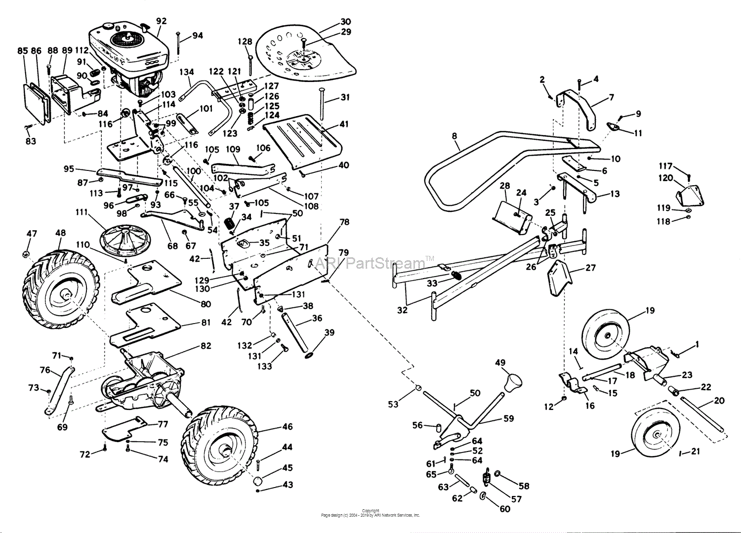 Lawn-Boy 6250, Lawnmower, 1964 (SN 400000001-499999999) Parts Diagram ...