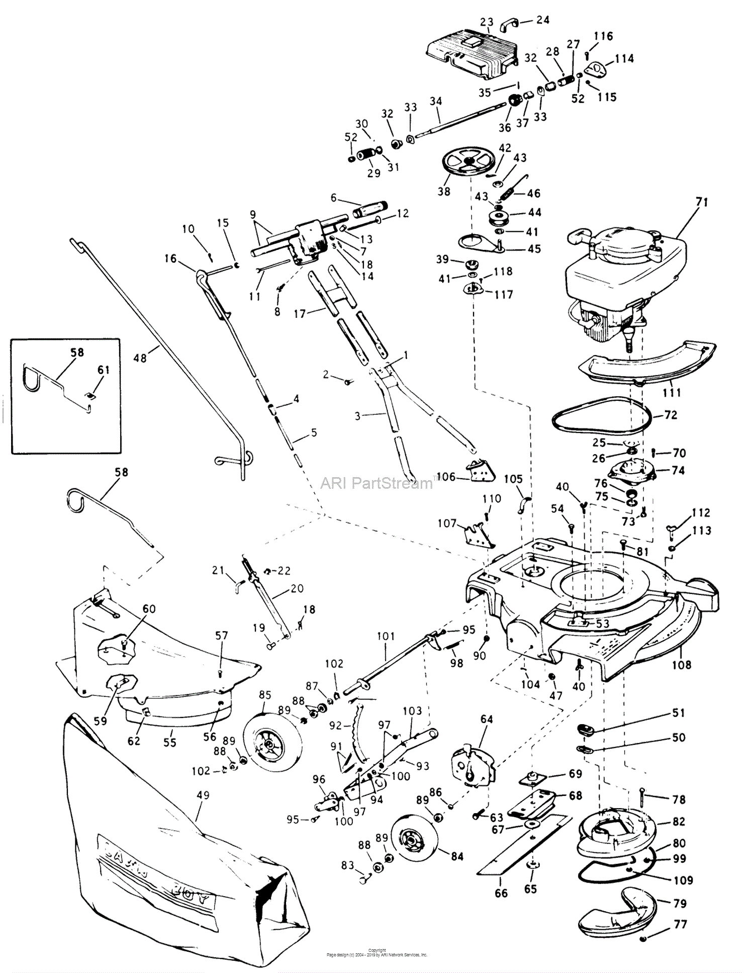 Lawn-Boy 5235, Lawnmower, 1967 (SN 700000001-799999999) Parts Diagram ...