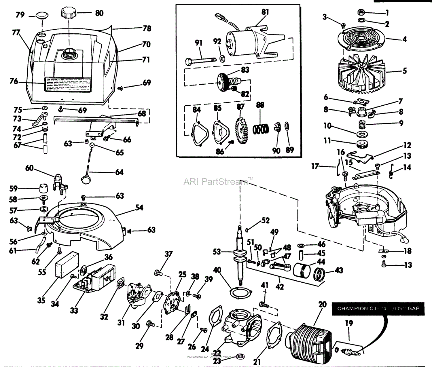 Lawn-Boy 7261, Lawnmower, 1972 (SN 200000001-299999999) Parts Diagram ...