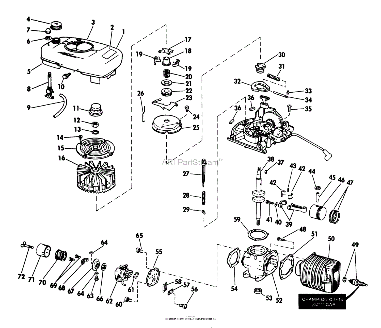 Lawn-Boy 8231, Lawnmower, 1973 (SN 300000001-399999999) Parts Diagram ...