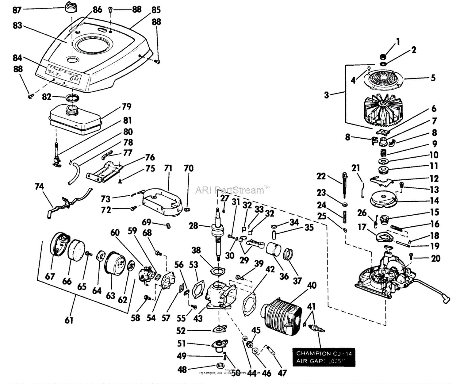 Lawn-Boy 5023, Lawnmower, 1974 (SN 400000001-499999999) Parts Diagram ...