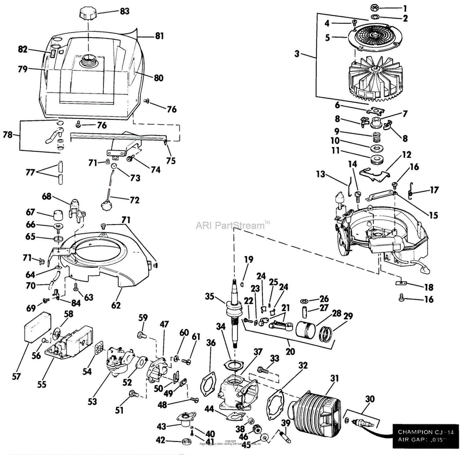 Lawn-Boy 5023, Lawnmower, 1974 (SN 400000001-499999999) Parts Diagram ...