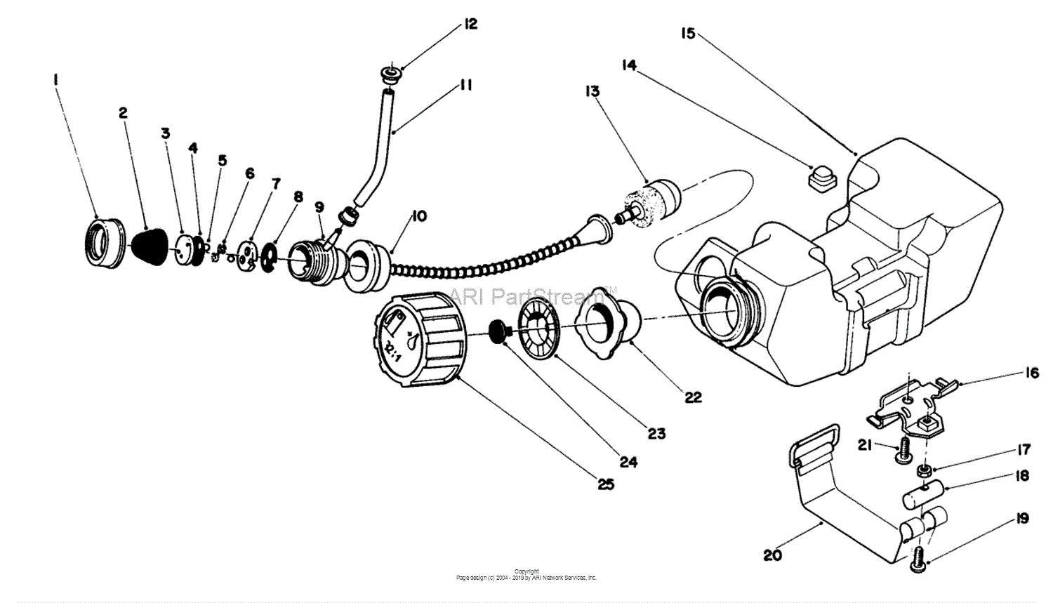 Lawn-Boy 51645, TC 5000 Gas Trimmer, 1988 (SN 8000001-8999999) Parts ...