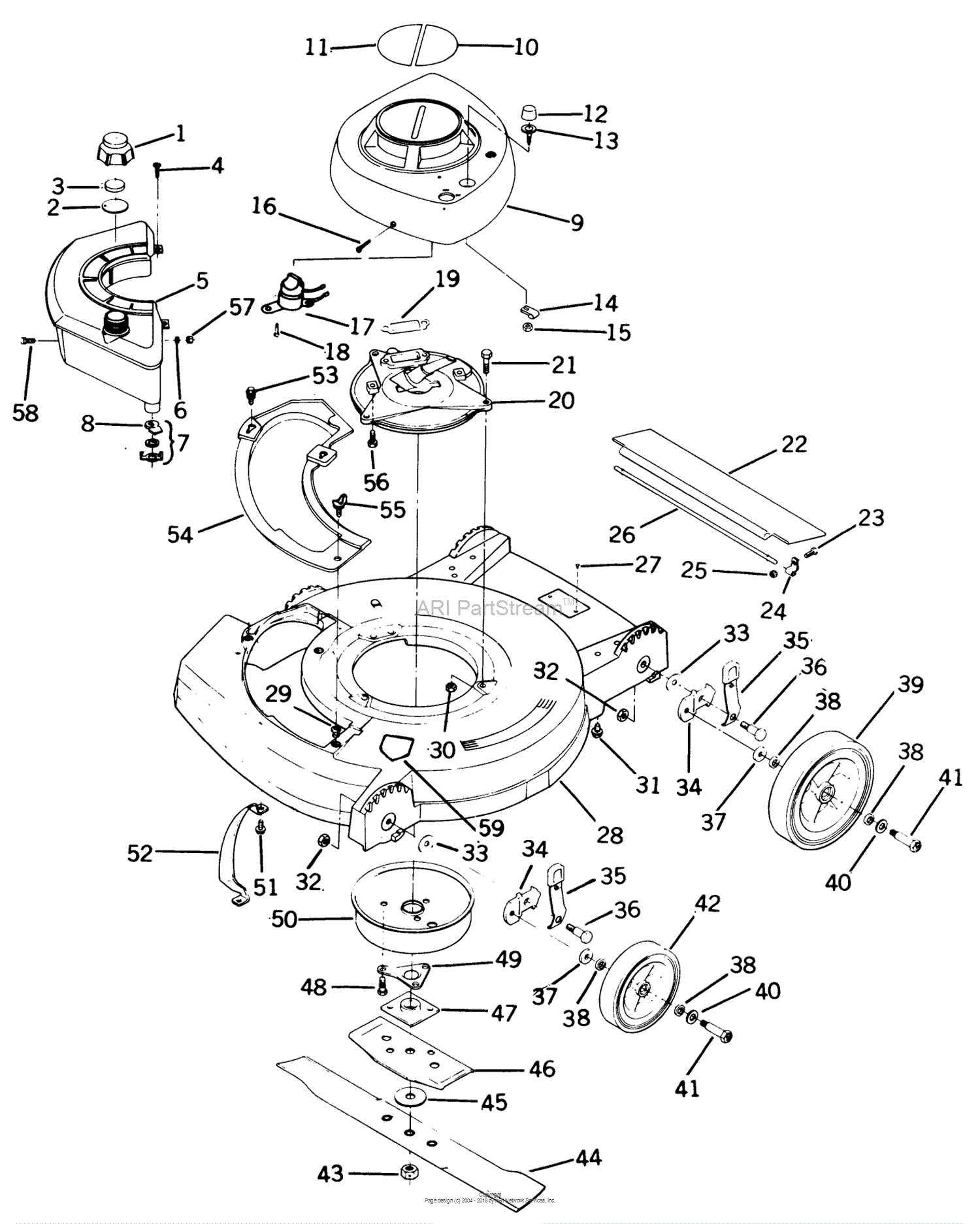 Lawn-Boy 0292A, Lawnmower, 1981 (SN 100000001-199999999) Parts Diagram ...